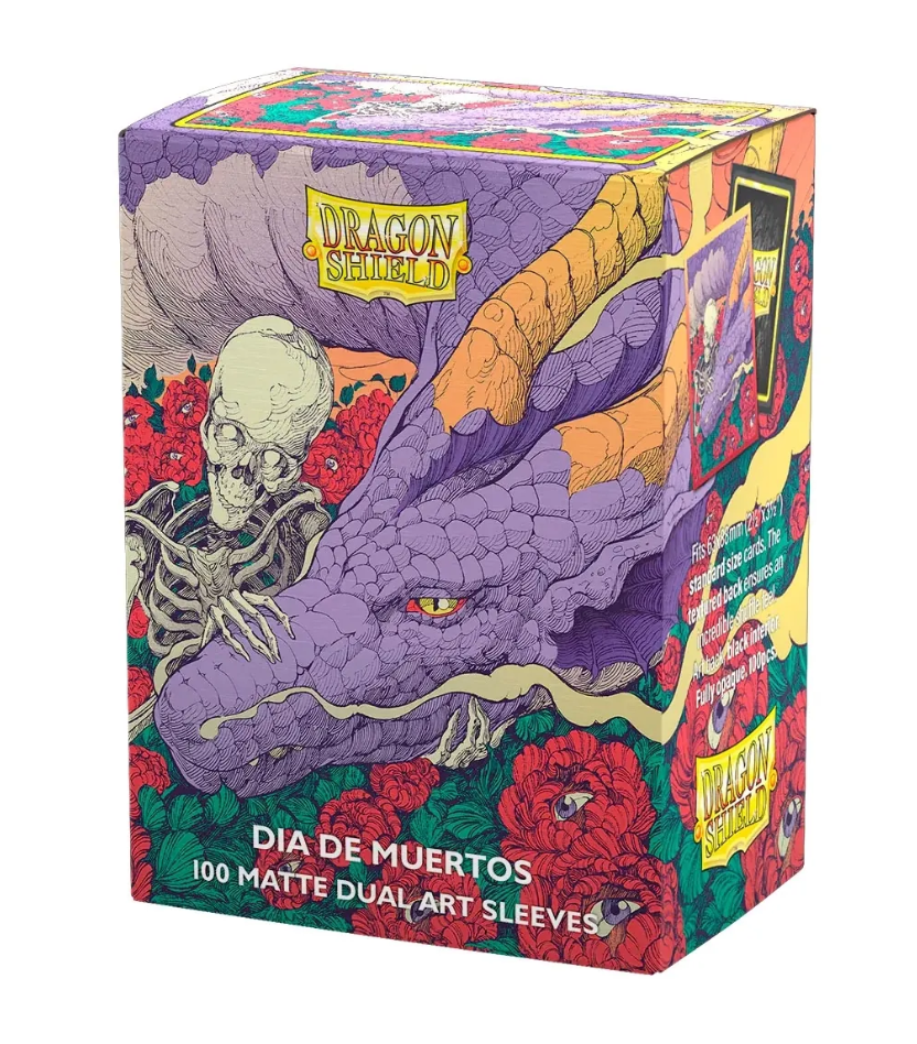 Dragon Shield Standard Size Sleeves 63mm x 88mm Dual Matte Wraith Purple (100 sleeves)
