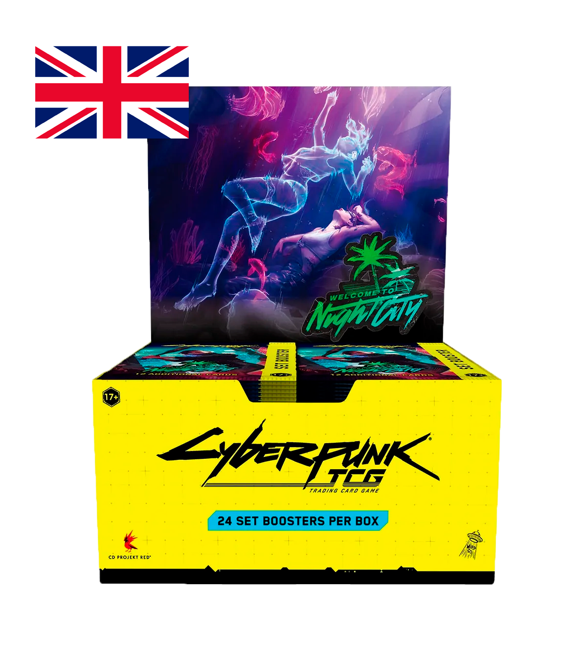 Booster Box Display (24 sobres) Welcome to Night City Inglés - Cyberpunk TCG