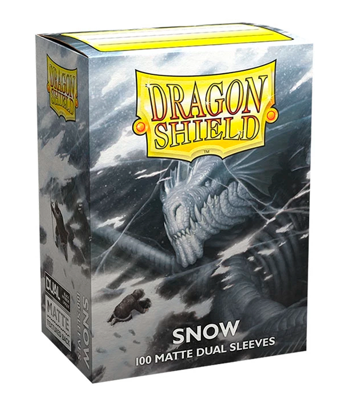 Fundas Standard 63 mm x 88 mm Dual Matte Snow Nirin Blanco (100 fundas) Dragon Shield