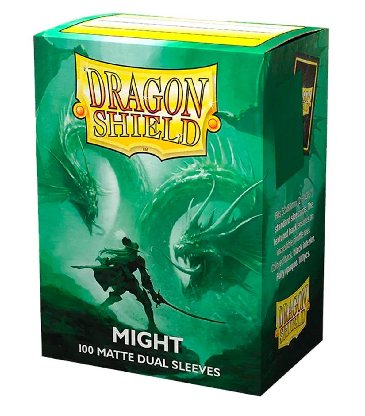 Fundas Standard Dual Matte Might Verde (100 fundas) - Dragon Shield