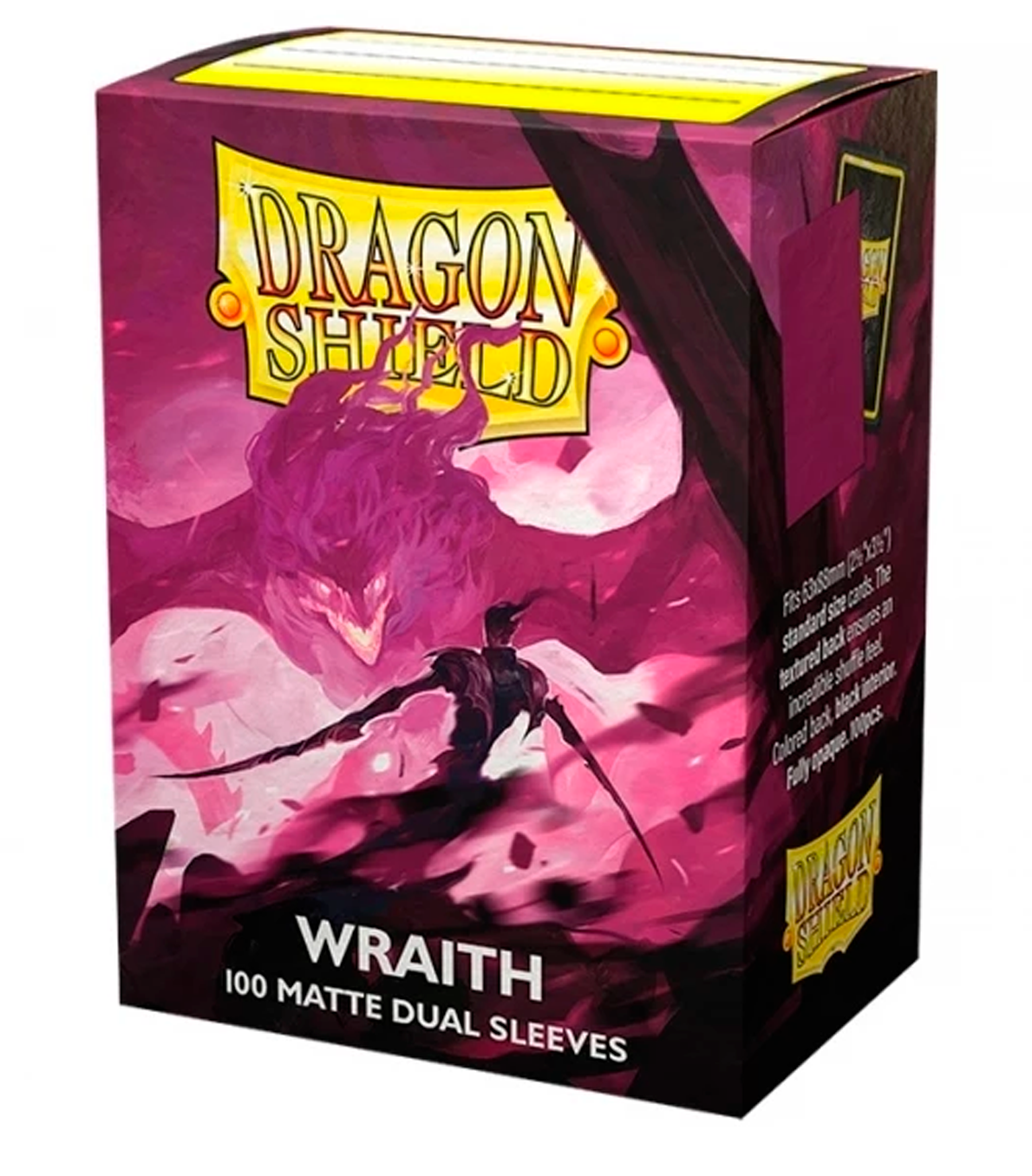 Fundas Standard 63 mm x 88 mm Dual Matte Wraith Morado (100 fundas) Dragon Shield